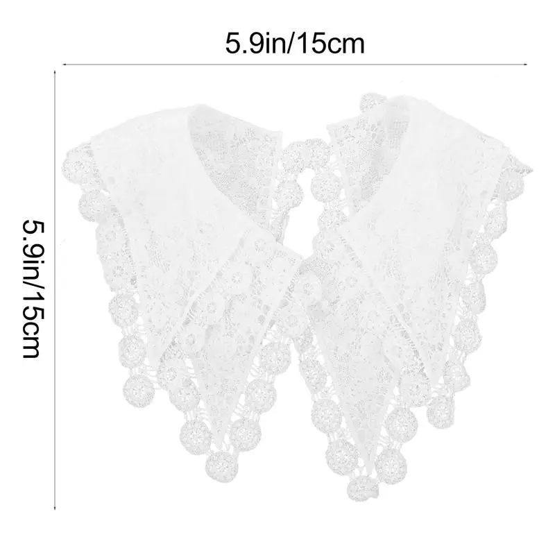 

1pc Charming Lace Collar Clothes Decor Woman Lace Shawl DIY Making Accessory