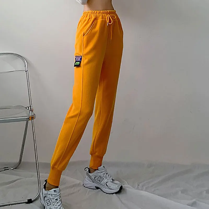 

Candy-colored gray sweatpants women loose spring, summer and autumn new style cotton slimming harem pants with feet casual pants