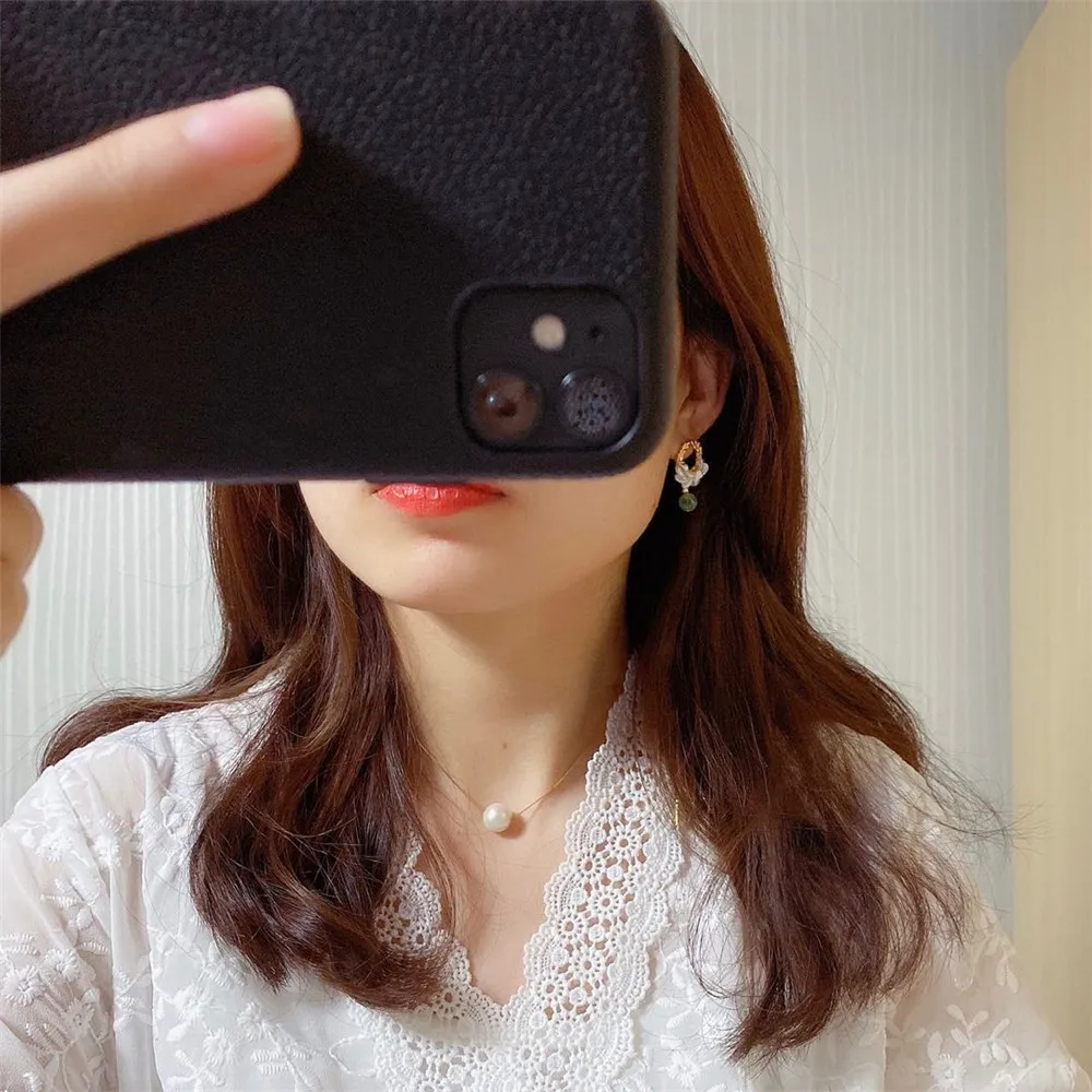 Роскошный светильник ручной работы серьги из натурального Изумрудного жемчуга