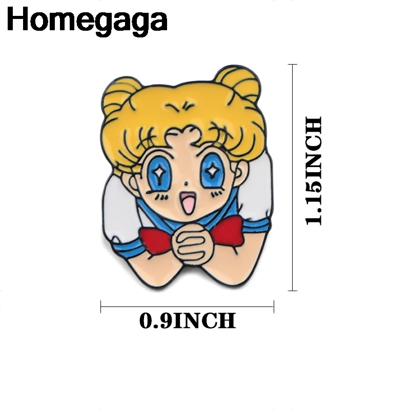 Homegaga цинковый сплав галстук мультфильм милые булавки броши для рюкзака одежды