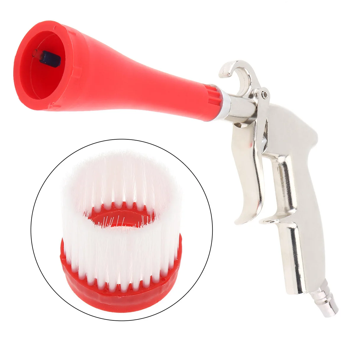 Пневматический фен для пыли высокого давления с разъемом шланга 12 см и щеткой