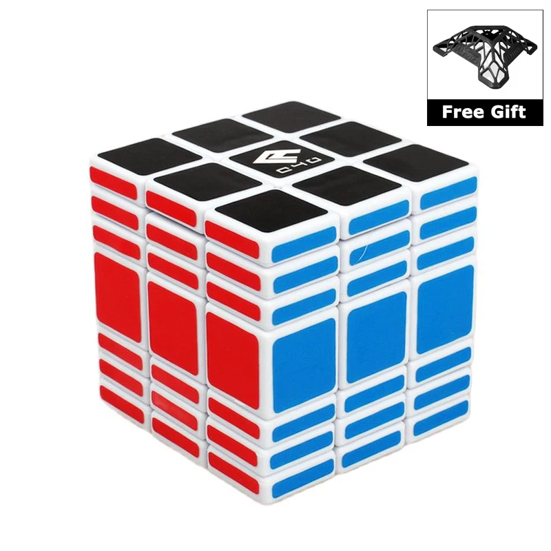 Cubo m&aacute;gico de velocidad desigual C4U 3x3x7, rompecabezas cubo educativo, juguetes profesionales para adultos y ni&ntilde;os, regalos con soporte-4
