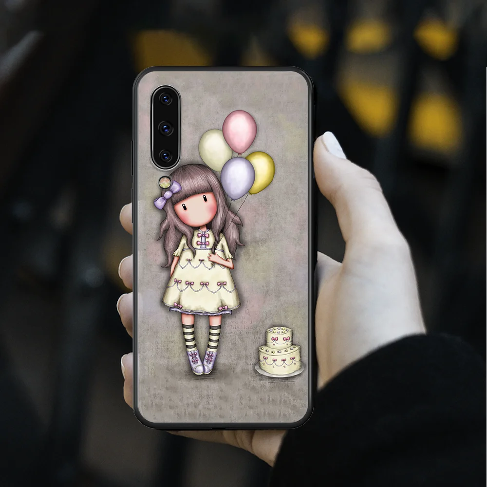 

Cartoon Lovely Santoro Gorjuss Phone Case cover hull For SamSung Galaxy A 3 5 7 10 20 30 40 50 51 70 71 e s plus black Funda Tpu
