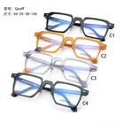 Японская коричневая ацетатная оправа для очков для мужчин, индивидуальные квадратные очки для женщин и мужчин, очки с прозрачными линзами по рецепту