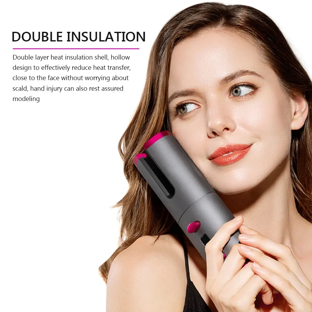 

Automatic Hair Curler Auto Ceramic LCD Curling Iron Hair Waver Tongs Beach Waves Styling Tools Iron Curling Wand USB Air Curler