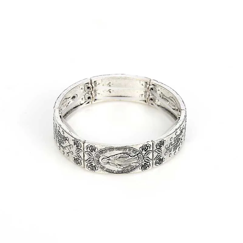 Католический девственница браслет Mary подарок Мэри крест четки и христианский |