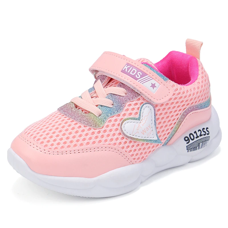 Girls Shoes Kids Sport for Big Sweet Sneakers Pu and Mesh Autumn Winter Comfortable Running Shoe SC129 | Детская одежда и обувь