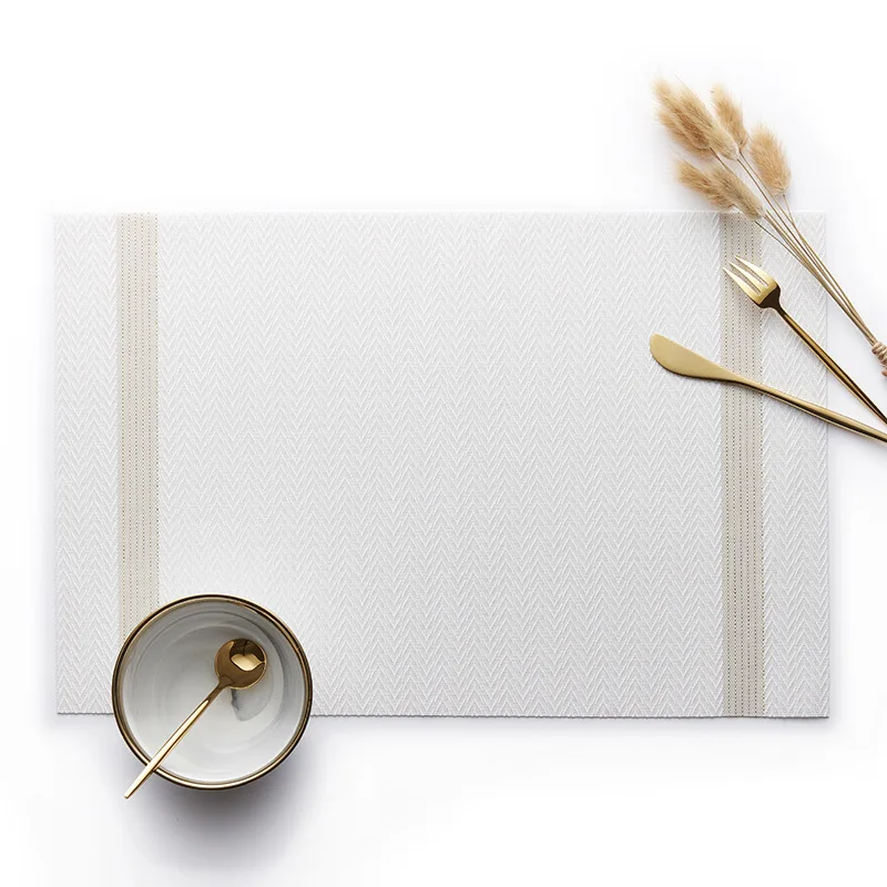 

PVC Weave Non-Slip Hot Pad Drink Cup Coasters For Glasses Kitchen Mat Heat Insulation Table Placemats For Dining Table Mat