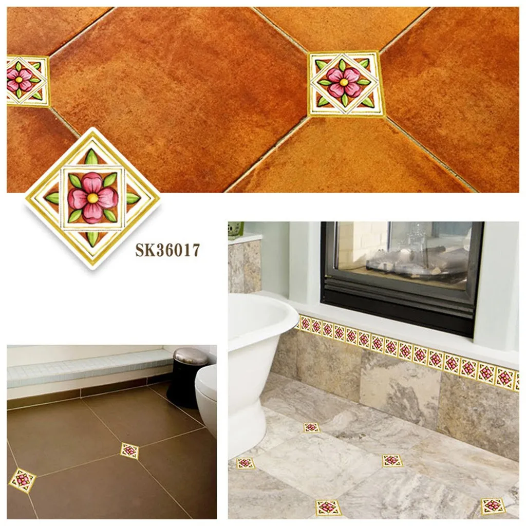 Наклейки для плитки гостиной кухни спальни напольное украшение съемная