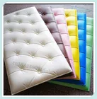 3D Трехмерная мягкая сумка, самоклеящиеся татами наклейки на стену, прикроватная Подушка против столкновений, водонепроницаемая мягкая настенная панель