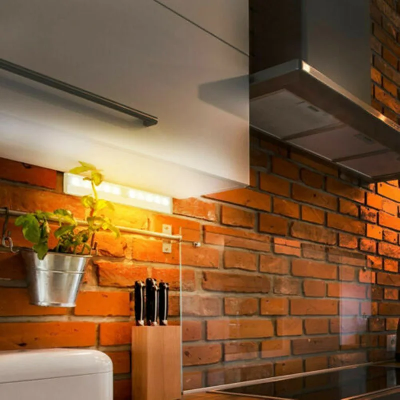 Для шкафа лестницы кухня 2шт высокая яркость 6LED датчик движения ночник