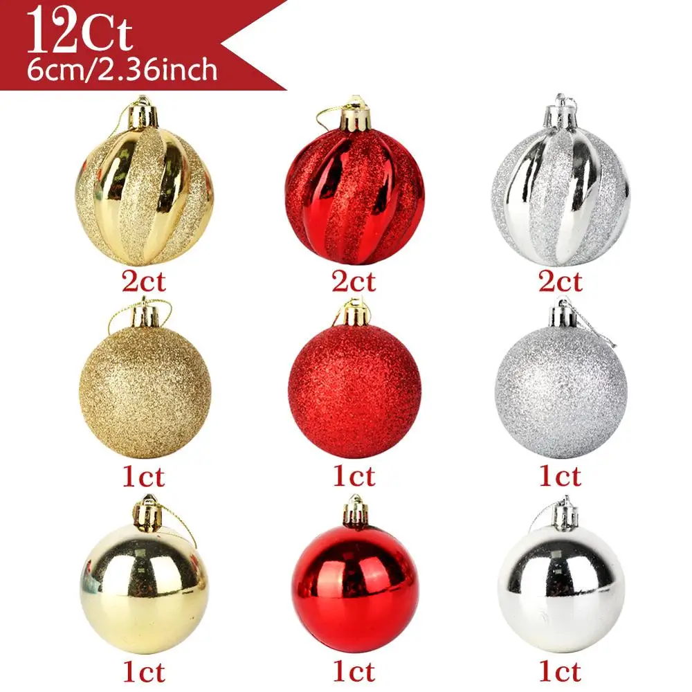 Christmas balls OurWarm DIY стол Рождественское украшение винтажный Красный грузовик мини фетр Рождественская елка Санта Клаус Детские игрушки год продукт Navidad - Цвет: Christmas balls