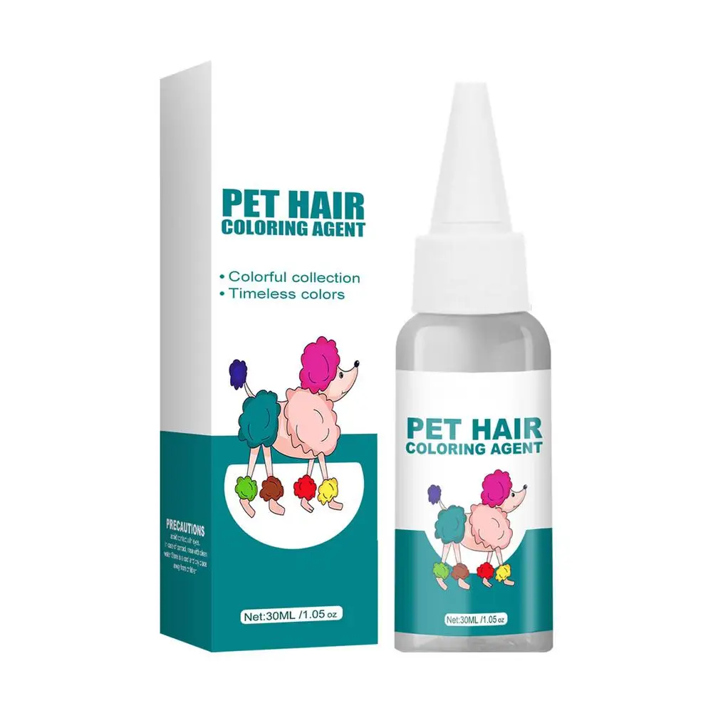 

Dog Hair Dye 30ml Dog Safe Hair Dye Professional Pet Stain Cat Dog Hair Dye Cream Coloring Agent Safe Dye Cream For Pets