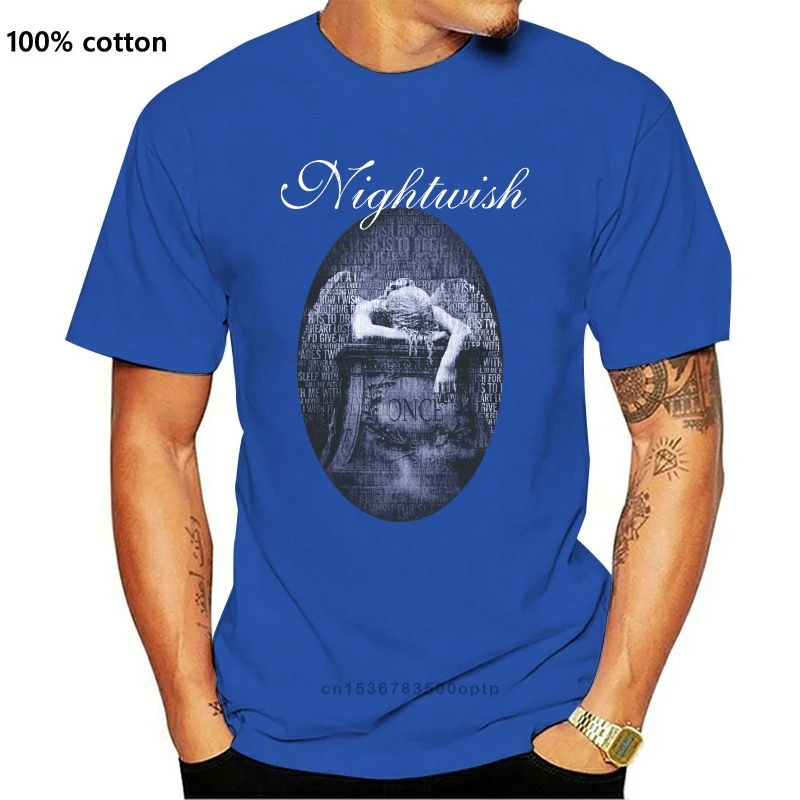 

New Nightwish Once T-Shirt Black Designer Men's T Shirt Graphic Men's T-Shirt Fitness Short-Sleeve Tshirt For Mens Camisa