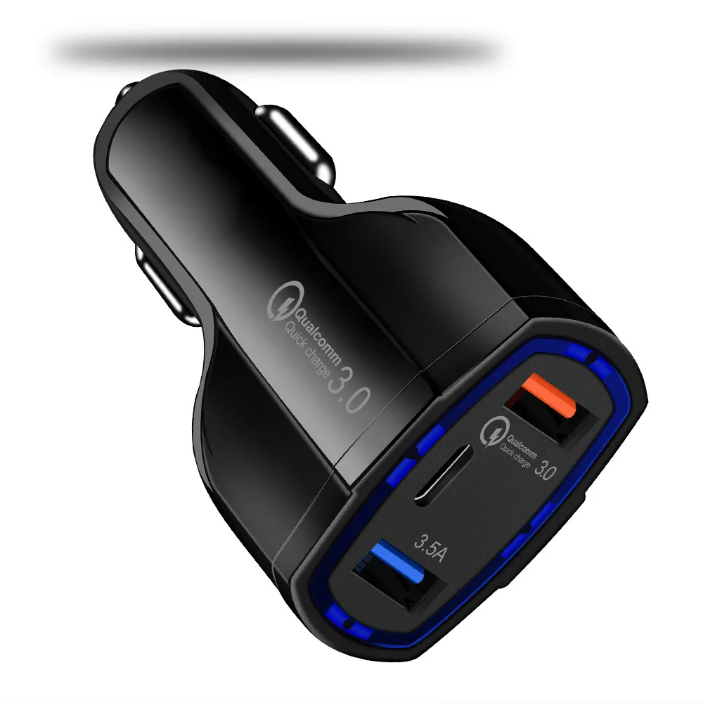 QC3.0 Car Charger USB Port Fast Charger Type C 5V 3.5A Car Charger Dual USB Port Fast Charger Car Phone Charging Adapter
QC3.0 Car Charger USB Port Fast Charger Type C 5V 3.5A Car Charger Dual USB Port Fast Charger Car Phone Charging Adapter