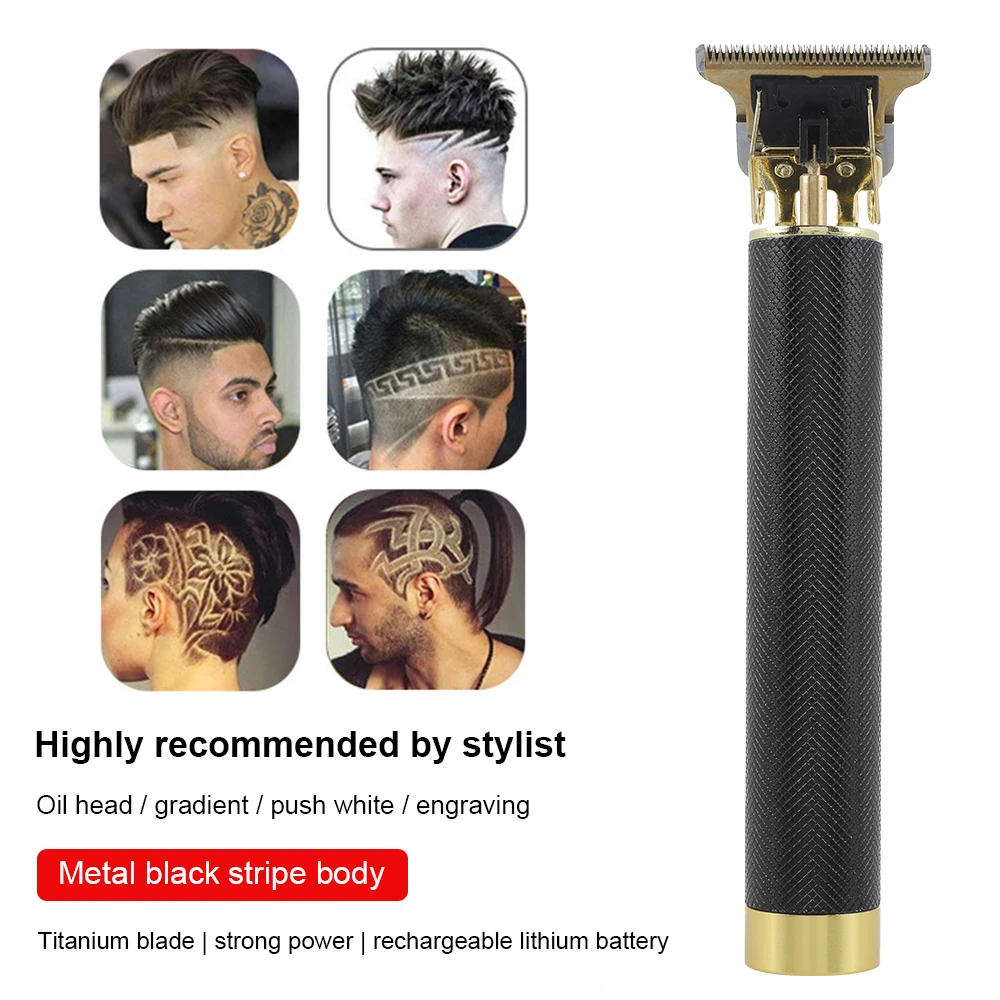 Máquina de Cortar Aparador de Barba sem Fio Cortador de Cabelo Cortador de Barbear Mais Novo T-outliner Cabelo 0mm Homens Barbeador Elétrico Recarregável 2022 12 2021 mais novo t-outliner máquina de cortar