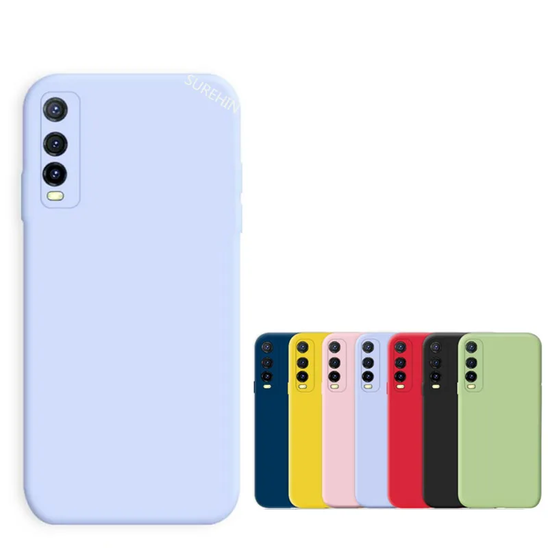 

Красивый мягкий чехол для VIVO Y20S чехол Y11S Y12S Y20I Черный Фиолетовый Красный Синий Розовый Зеленый Желтый защитный мягкий чехол для VIVO Y20S чехол