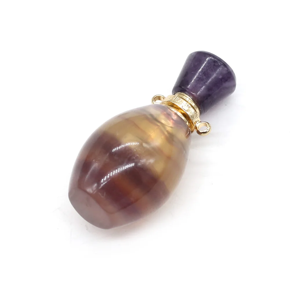 

Женская бутылочка с ароматом для эфирного масла, аметистовое масло, поделки, ожерелье «сделай сам», аксессуары для ювелирных изделий, изгот...