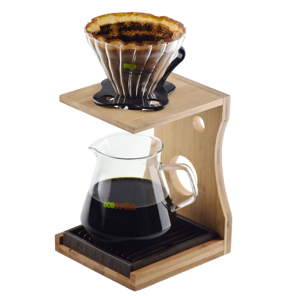 Бамбуковая подставка для пивоварения V60 стойка-держатель бариста | Дом и сад