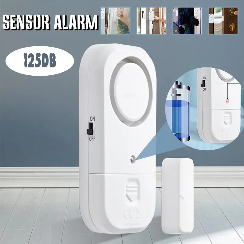 

Беспроводная сигнализация для окон и дверей, 120 дБ