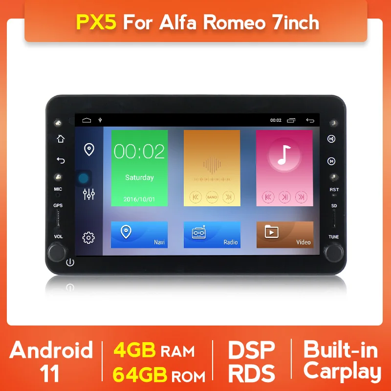 8 Core 4G + 64G Android 11 передний бампер автомобиля радио для Alfa Romeo 159 автомобиль Brera Spider