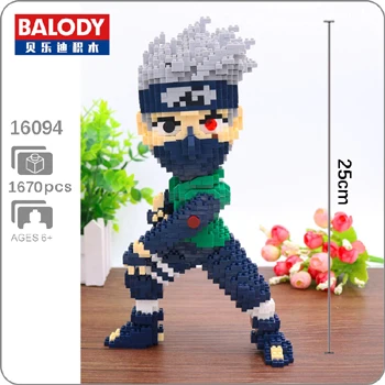 Kakashi Balody Naruto Ninja Alrale Doraemon Super Mario Sonic Wario Yoshi Luigi Animal Mini Building DIY Алмазные маленькие блоки игрушка без коробки - Цвет: Kakashi