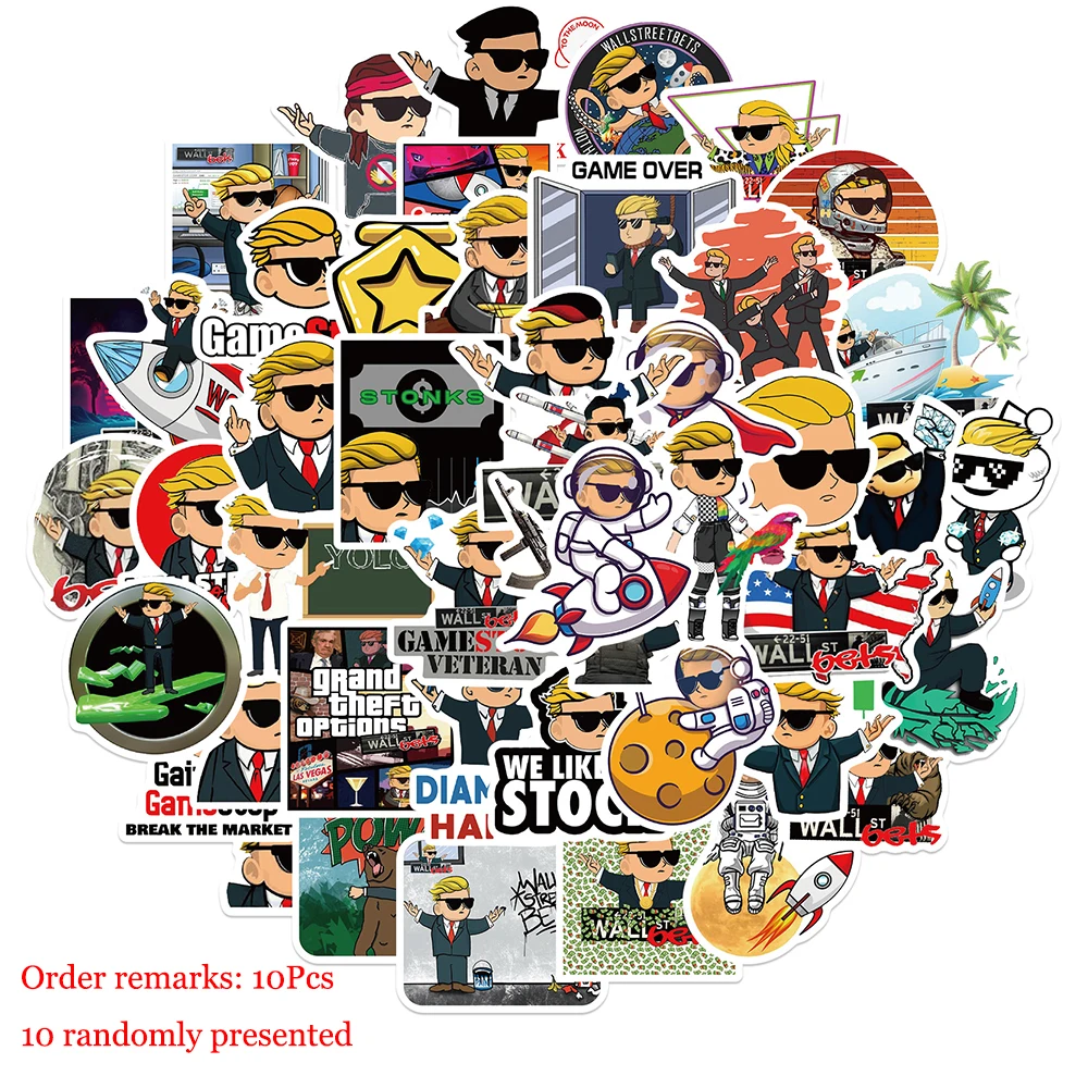 

10/30/50 шт., водонепроницаемые наклейки на холодильник, телефон, ноутбук