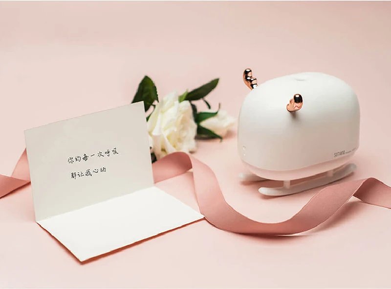 Xiaomi Mijia SOTHING DSHJ-H-009 увлажнитель с оленем легкий USB домашний увлажнитель воздуха воздухоочиститель атмосферный ночник 260 мл