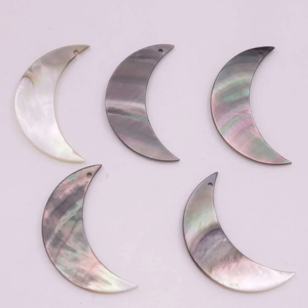 5 шт. Лунная ракушка натуральная кожа фотоэлемент сделай сам белый черный на
