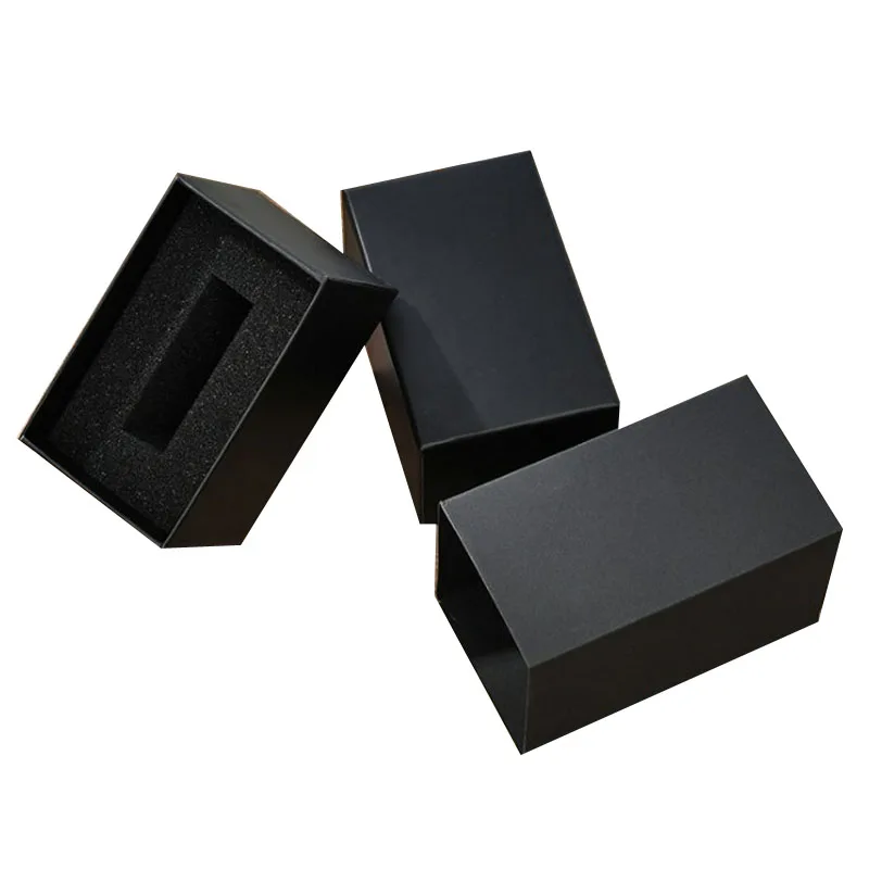 

HIGH QUALITY! Gift Boxes Black Jewelry Organizer Shape Box Engagement Watch For Bracelet Hard Paper Lipstick Gifts Packing Boxes