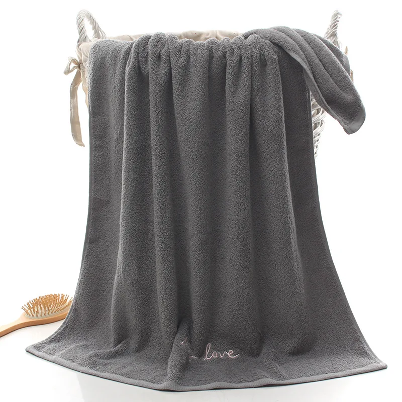 

Origin 70 * 140 Thickened Cotton Bath Towel Soft Couple Beach Towel Household Bath Towel