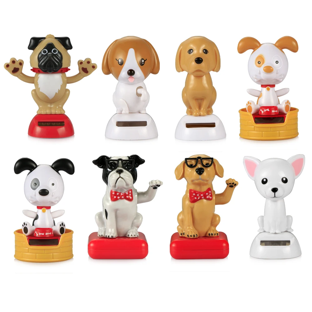 Автомобильный орнамент ABS на солнечных батареях тряски качели головы собаки