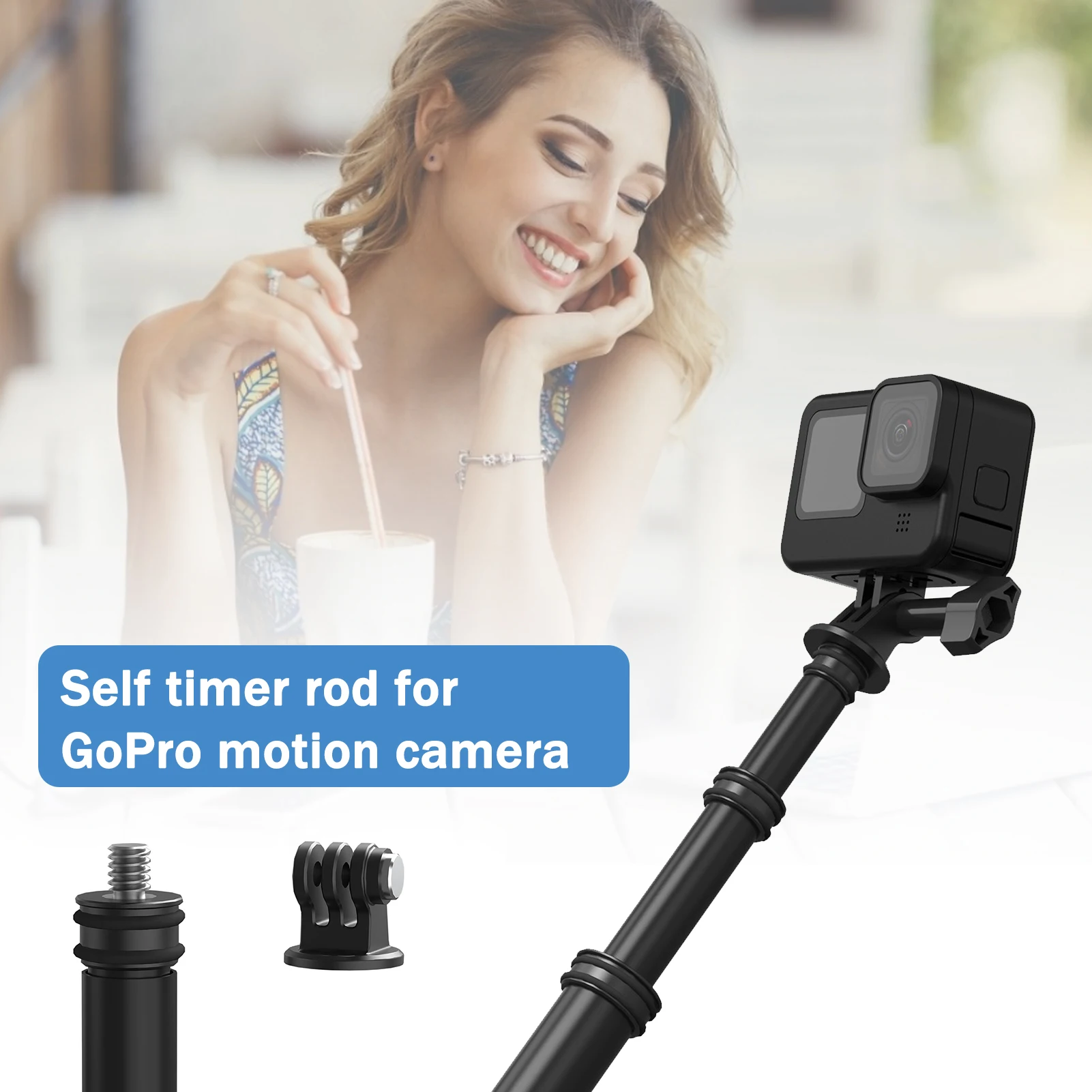 

Телескопическая селфи-палка 3 м из углеродного волокна для фотографий, телескопическая ручная телескопическая палка для фотоаппарата, аксе...