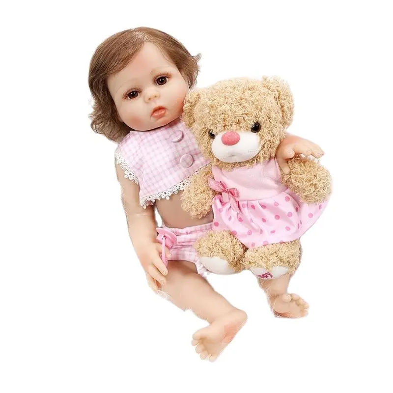 

48cm Reborn Baby Doll Adorable Silicone Simulation Dolls With The Doll Lifelike Doll Toy Gifts For Girls Photography Props