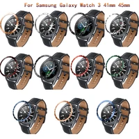 for samsung galaxy watch 3 41mm45mm metal bezel styling ring frame case cover protection stainless steel bezel ring new