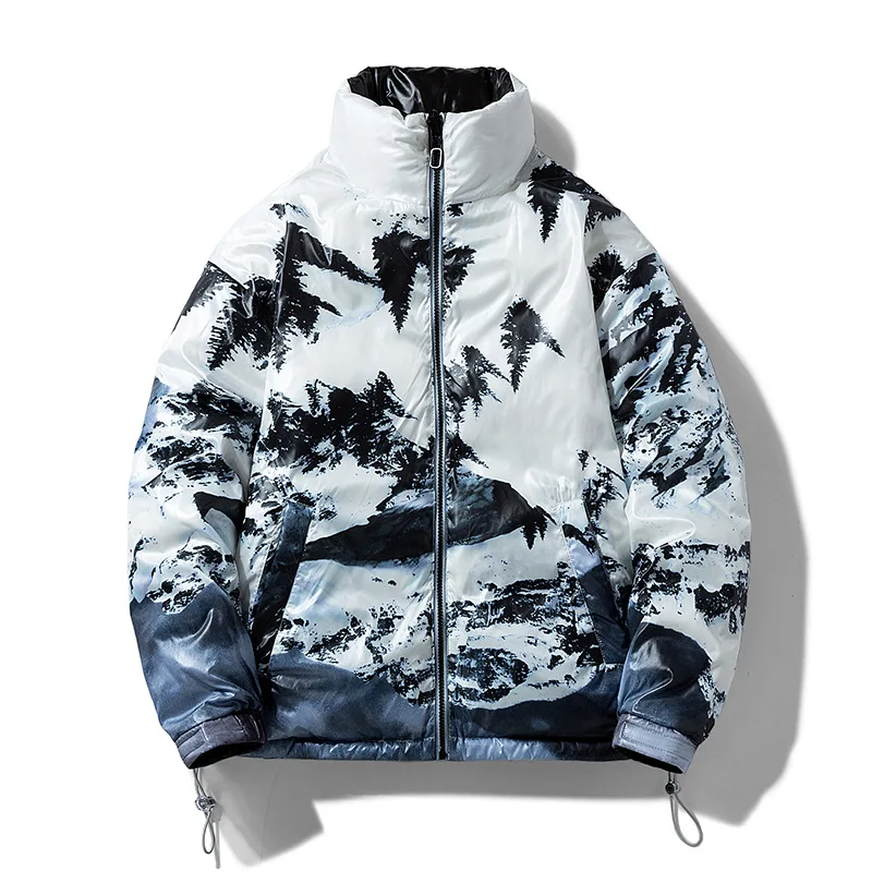 

Men's Winter Coat Thickened Warm Bread Coat Men's 2021 New Hong Kong Style Cotton Winter Coat