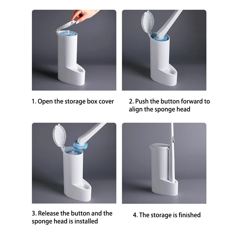 

Toilet Cleaning Stick Disposable Cleaning Brush and Holder with 16 Cleaning Replacement Cores for Bathroom Cleaning