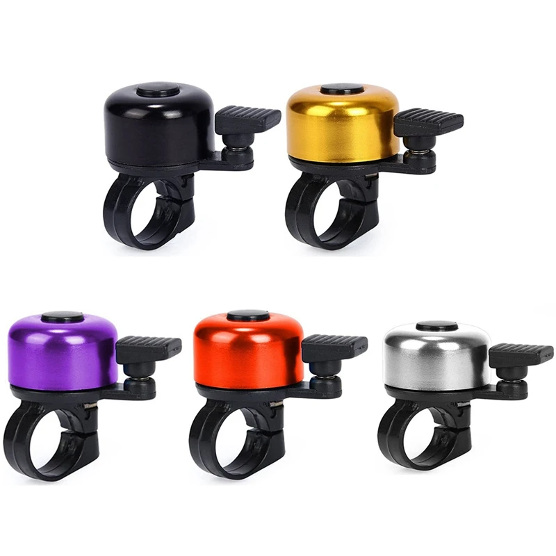 

90db Bicycle Bell Bicycle Hand Bell Aluminum Alloy Mini Bell Applicable Handlebar 22.2-24MM 2 Colors 1pc Bicycle Parts