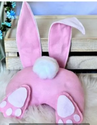 

DIY Easter Bunny Decoration Wreath Funny Rabbit Cartoon Animal Ornaments For Window Door DIY Hanging Garland Holiday Home Decor