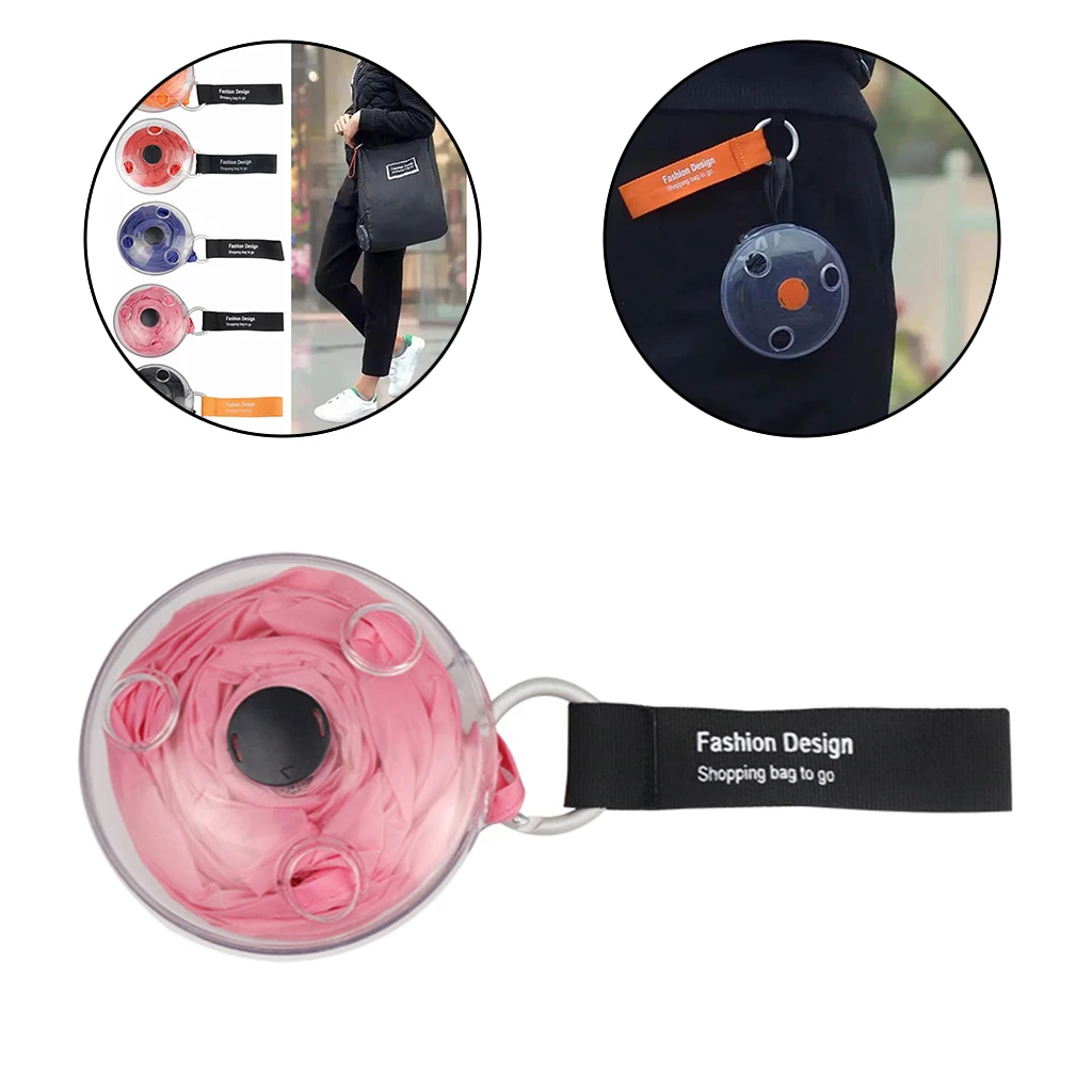 

Retractable Shopping Bag Single Cross Body Bag Space-saving & Carabiner