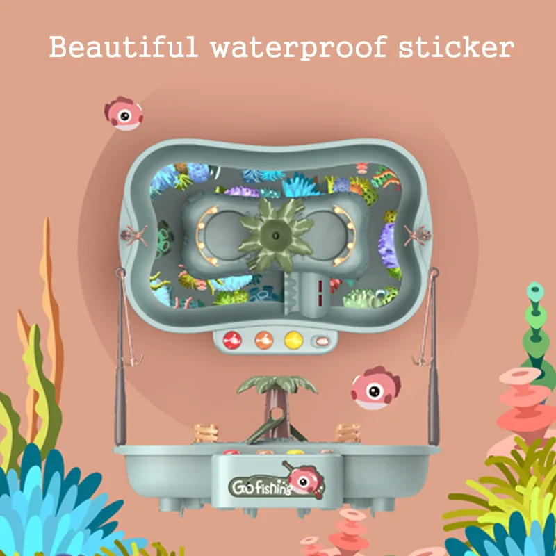 Детская музыкальная Магнитная рыболовная игрушка, электрическая циркуляционная рыболовная утка, платформа для воды, игровые Игрушки для д... от AliExpress WW