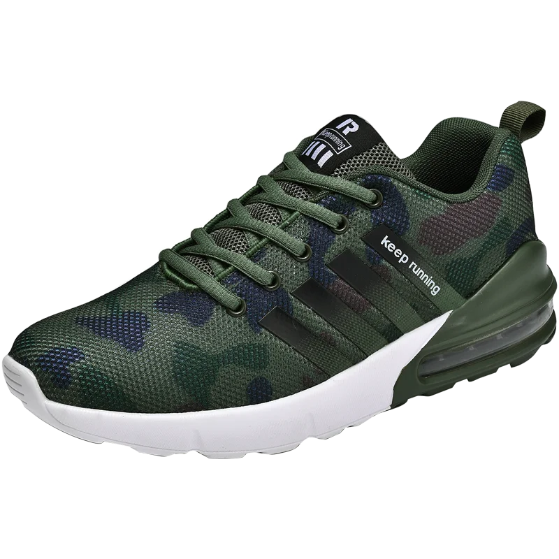 Новая обувь для бега+ Мужские дышащие кроссовки zapatillas hombre для спорта на открытом воздухе, легкие кроссовки для ходьбы - Цвет: Army Green