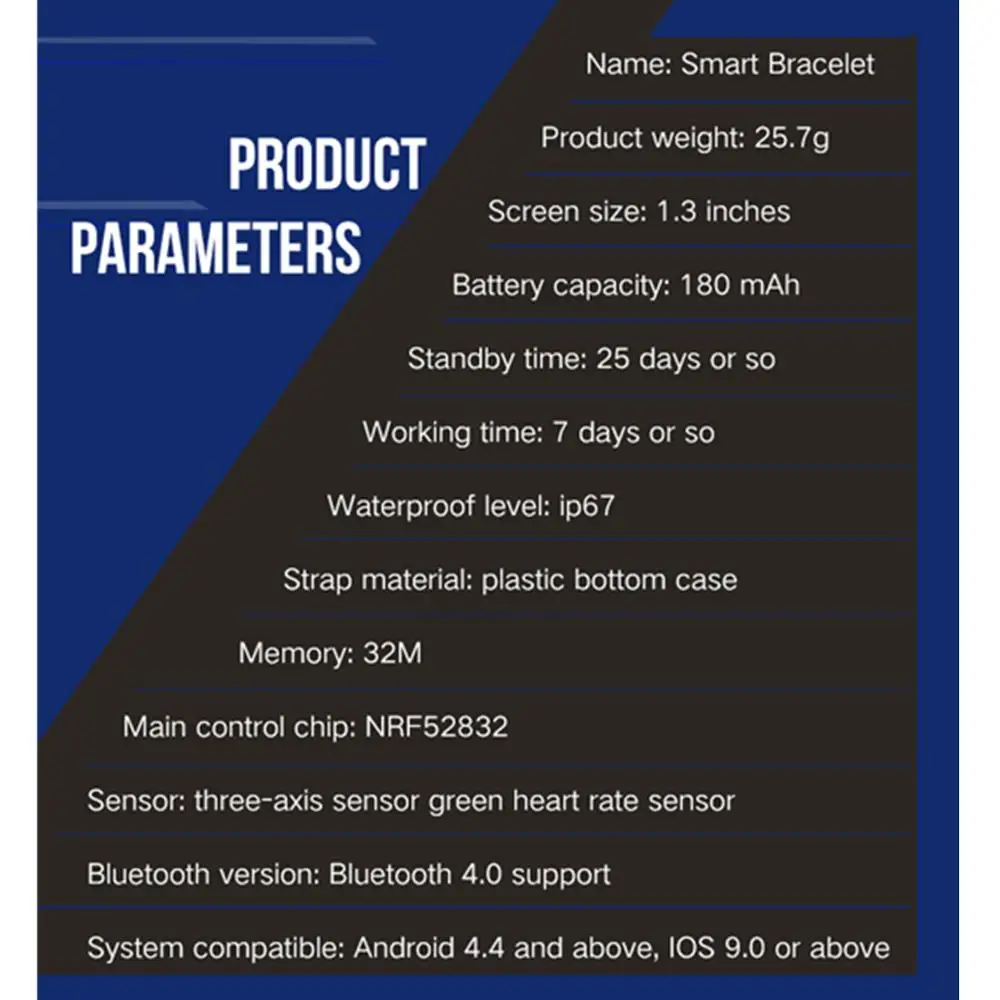B57 Смарт-часы водонепроницаемые спортивные часы монитор сердечного ритма