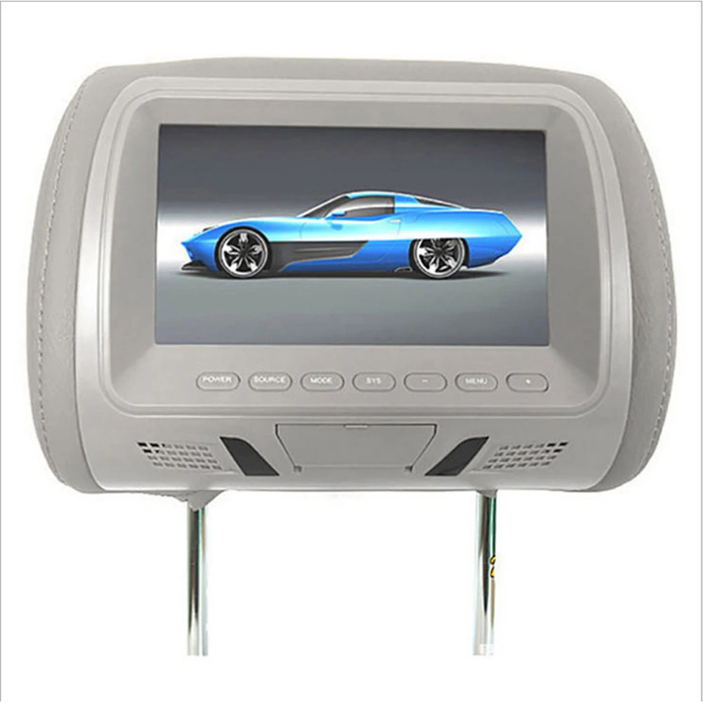 

Universal 7 Inch Car Headrest Monitor Rear Seat Entertainment Multimedia MP3/MP4/FM/Video/Muisc/TF Card Player Hot New