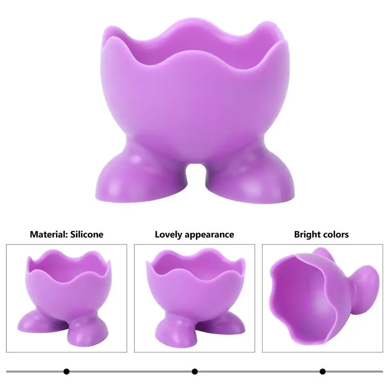 5 шт. разные цвета силиконовая форма для подстаканники вареных яиц выступающей