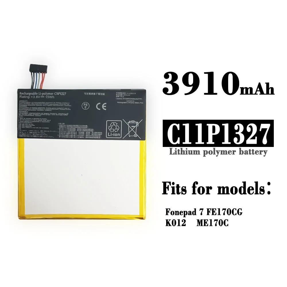 

Подходит для US MEMO PAD 7 ME170C K012 K017 Fe170 tablet C11p1327 battery