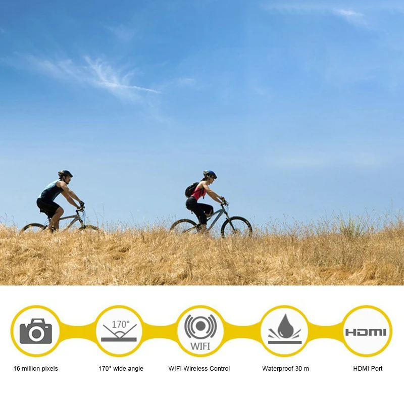 

Sports Action Video Camera 4K Waterproof Wide View Angle Bike Outdoor Cameras Photography Video Camera Camcorder Cameras