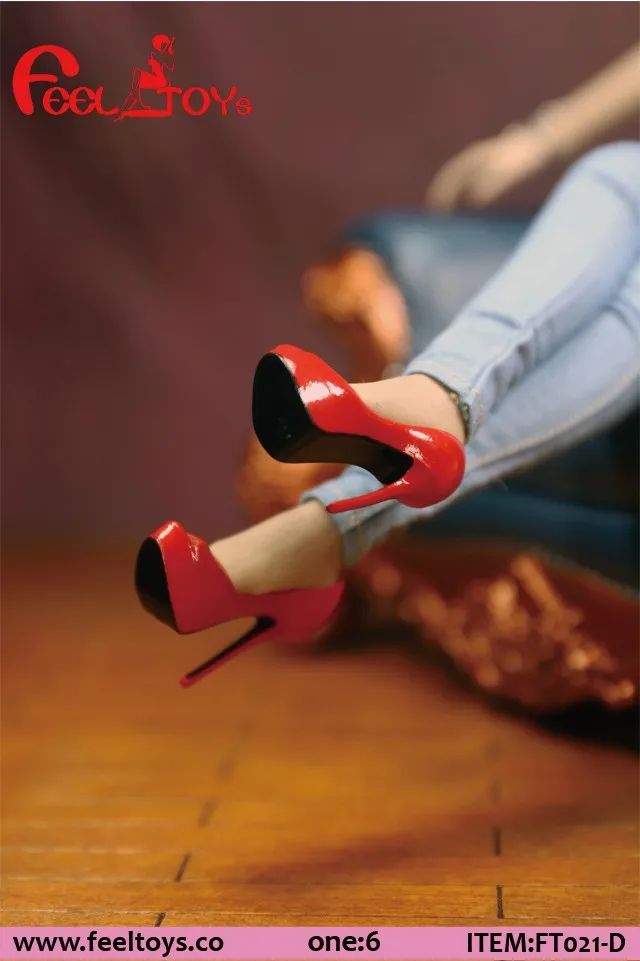 Feeltoys 1/6 FT021 модные сексуальные женские туфли на высоком каблуке с открытым носком