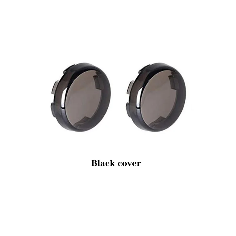 Black cover 1 Пара мотоциклетный светодиодный комплект сигналов поворота для Harley Road Glide Touring Sportster с 1156 1157 цоколем Белый/янтарный светодиодный указатель поворота - Цвет: Black cover