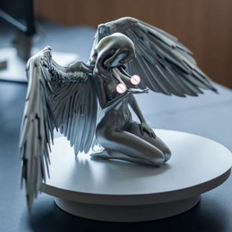 

Скульптура ангела с крылом статуя абстрактная Смола настольные украшения художественные изделия